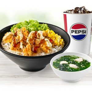 Combo Cơm Gà Nanban và Súp Rong Biển